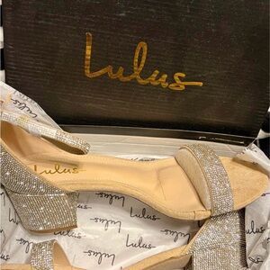 Lulu's Glittering Gold and Silver Heels